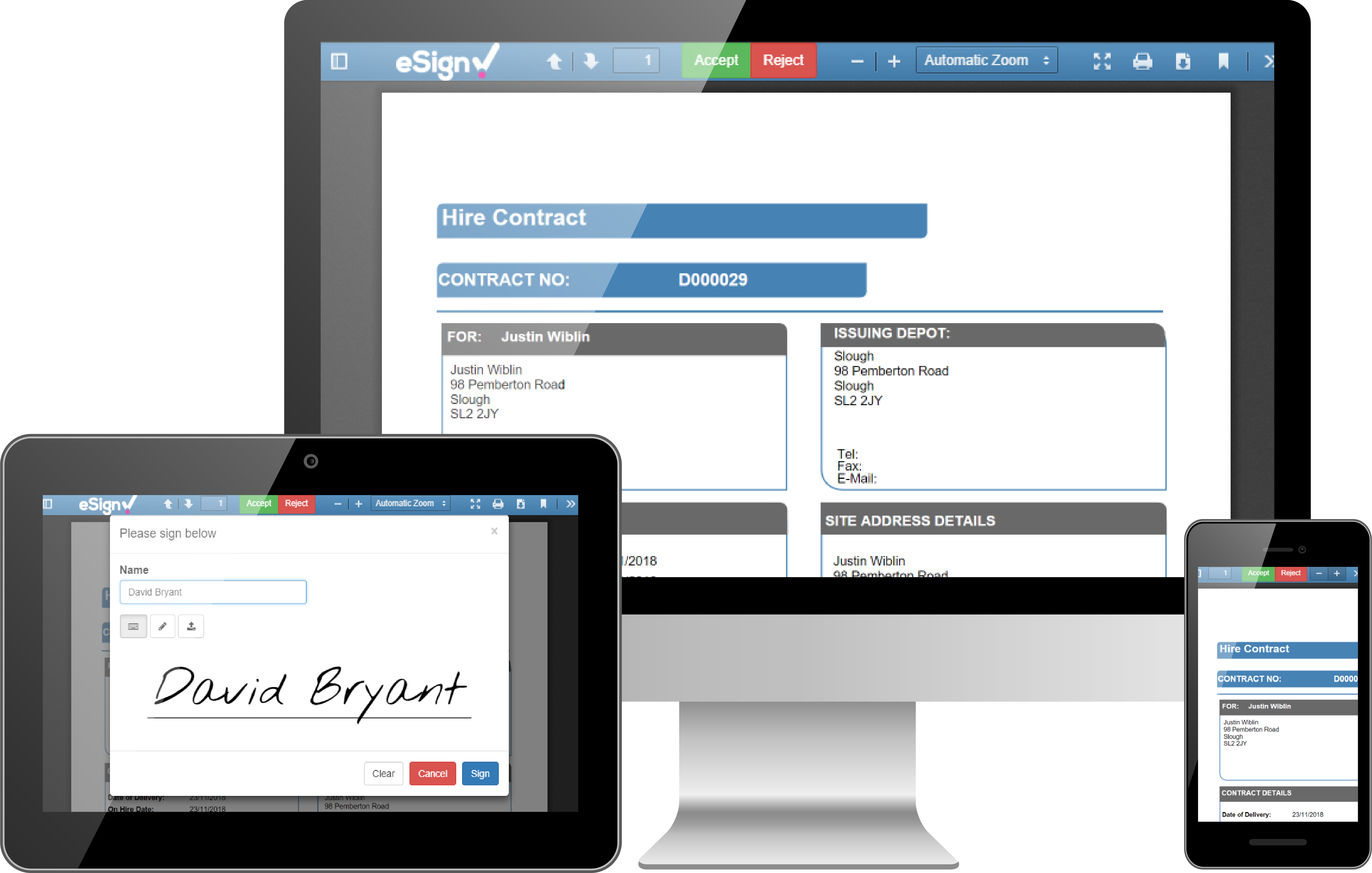 screenshot of MCS Rental Software